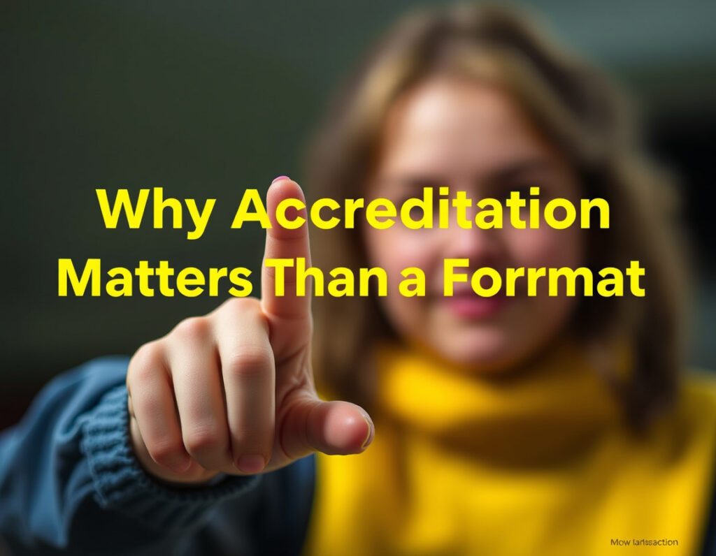 Why Accreditation Matters More Than Format — University, Sackville