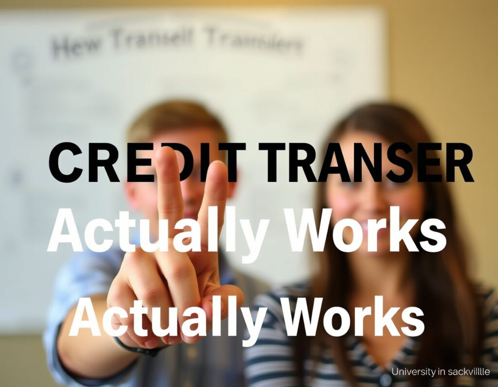 How Credit Transfer Actually Works — University, Sackville